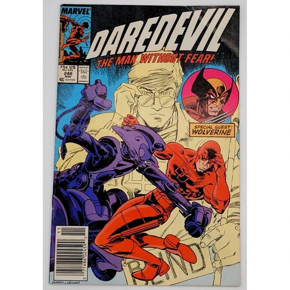 DAREDEVIL #248‎ (1987) /VF-/ MARK JEWELER Variant NEWSSTAND 1ST BUSHWACKER